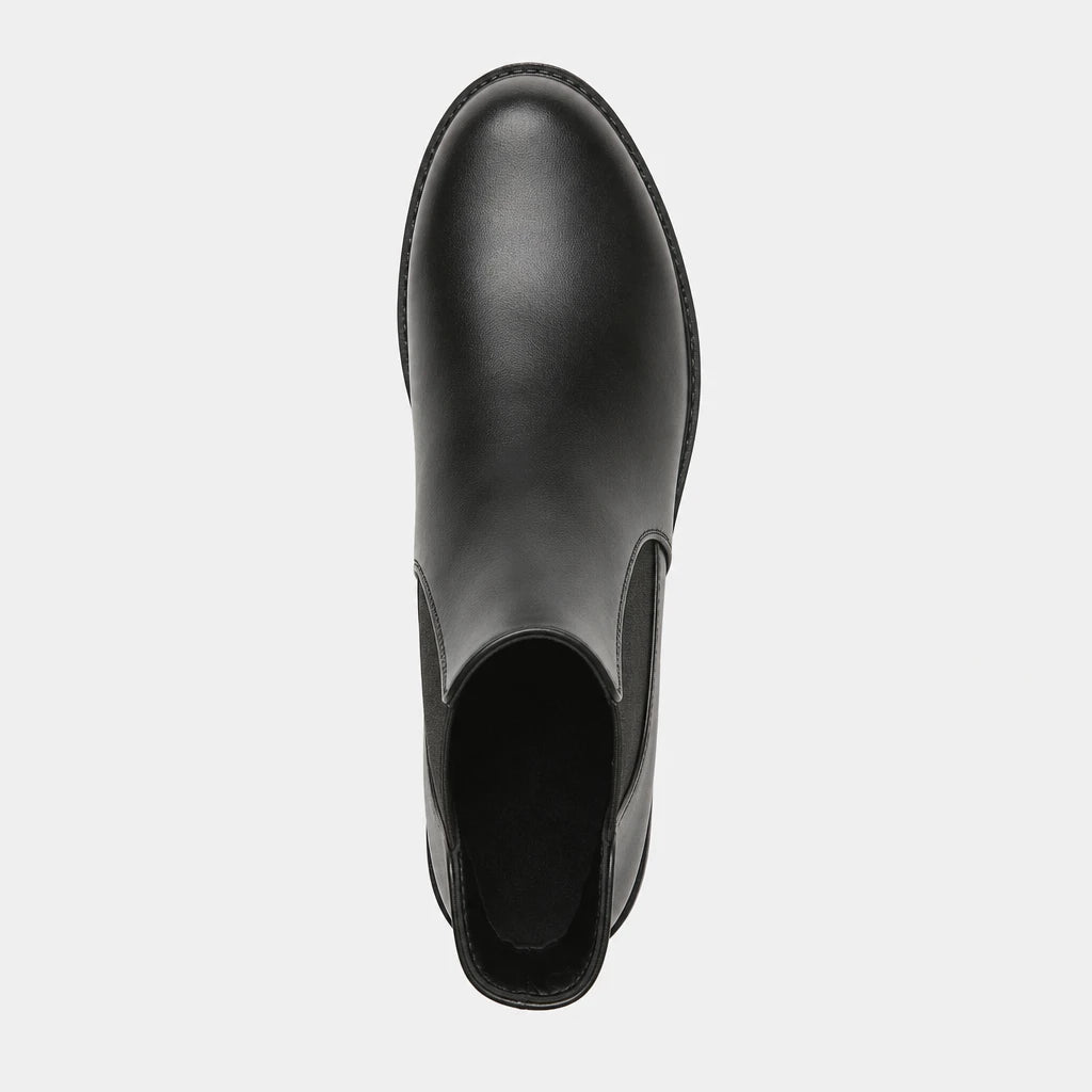 Women'S Black Chelsea Boots With Chunky Heel